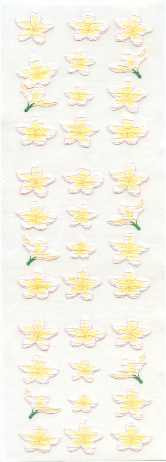 COMING SOON: Sticker Fun Washi Plumeria Stickers