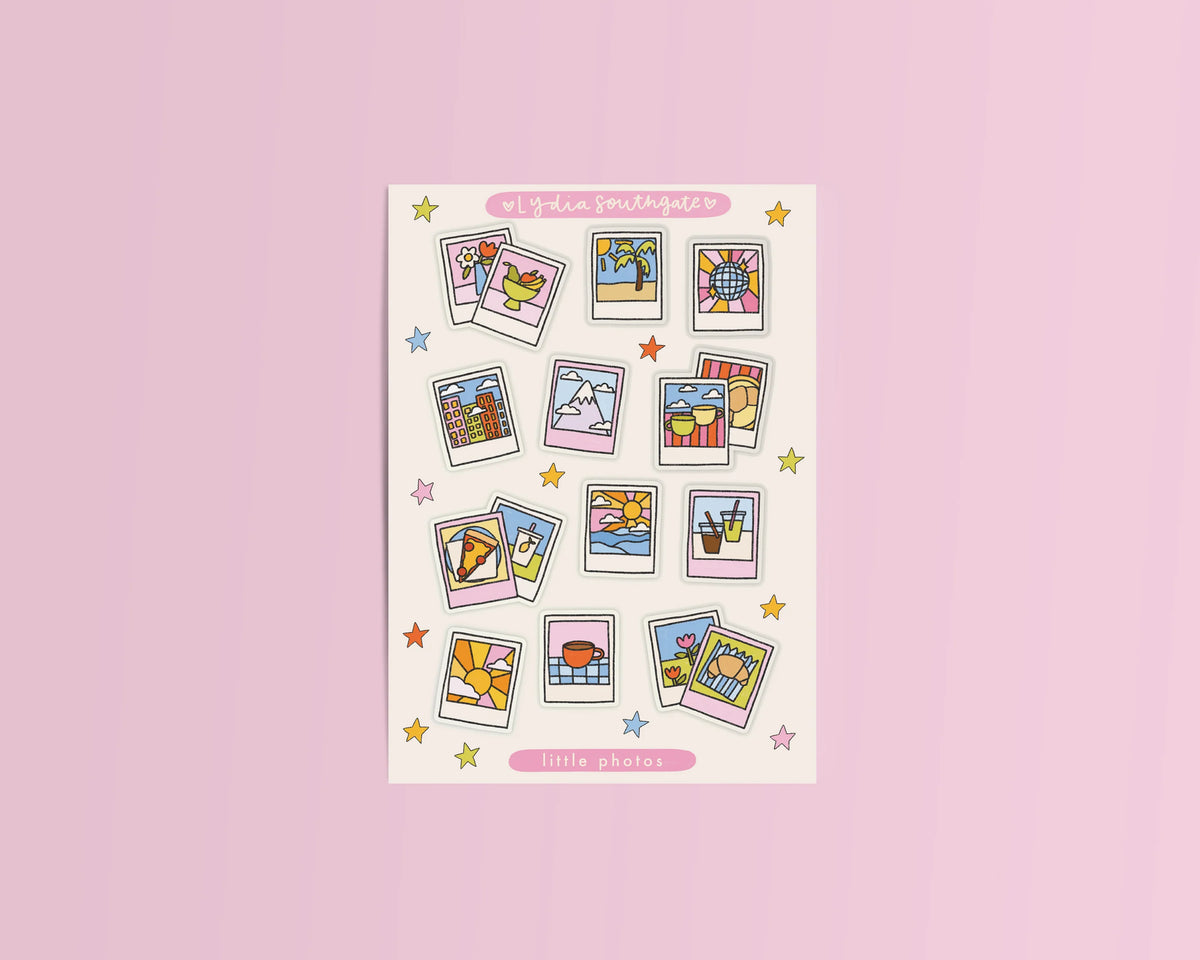 Coming Soon: Lydia Southgate - Little Photos Mini Clear Vinyl Sticker Sheet