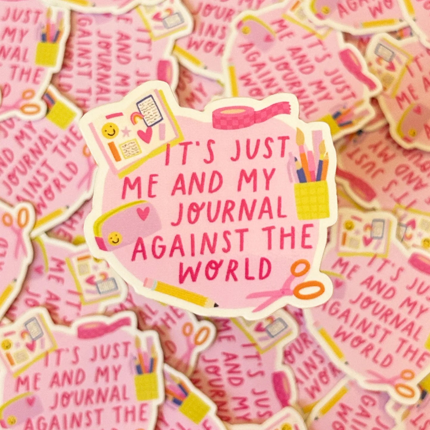 Lydia Southgate - It's Just Me and my Journal Vinyl Sticker