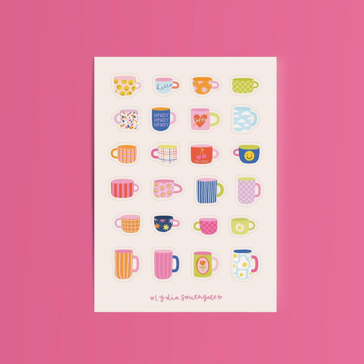 Coming Soon: Lydia Southgate - Mugs Sticker Sheet