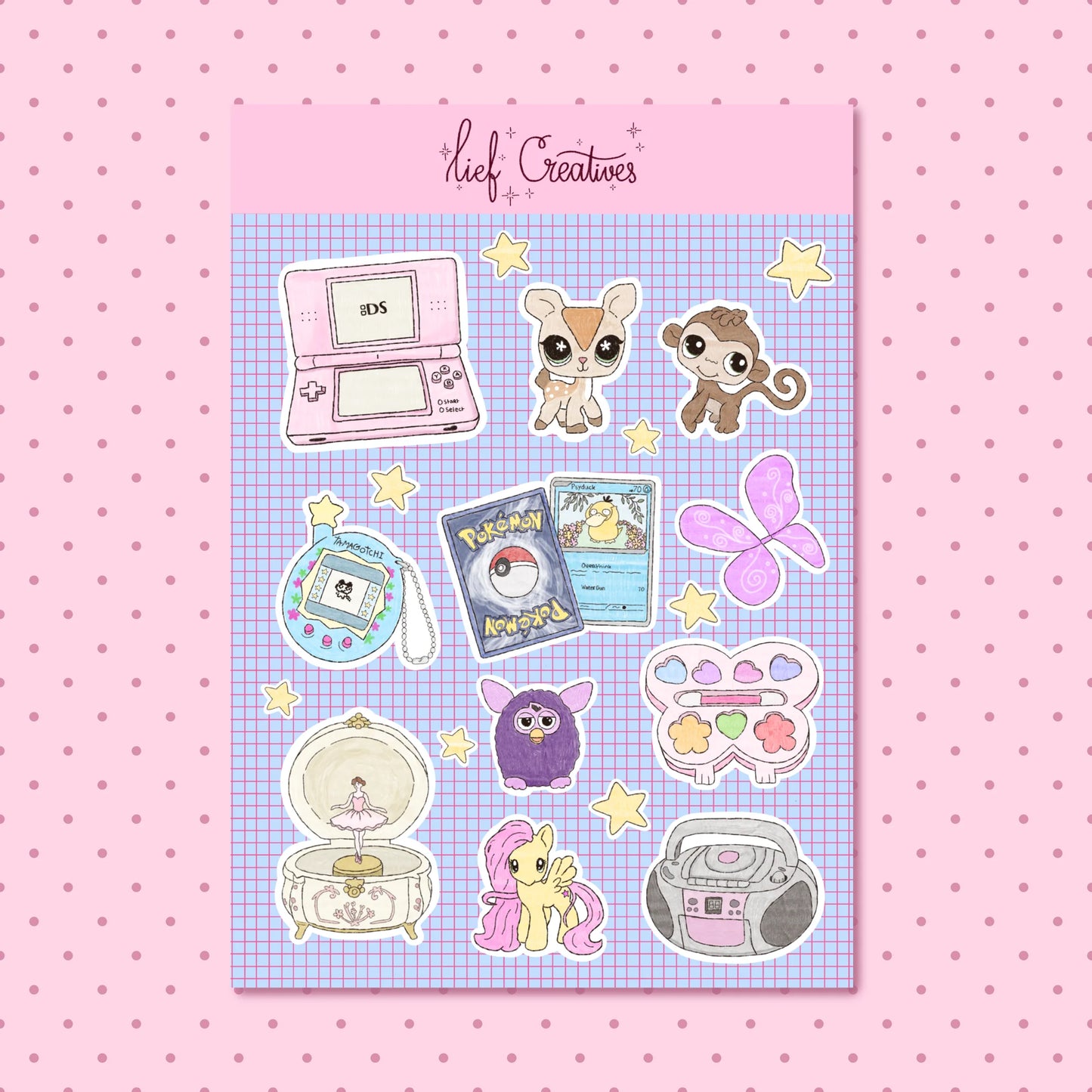 Coming Soon: Lief Creatives Nostalgia A6 Sticker Sheet