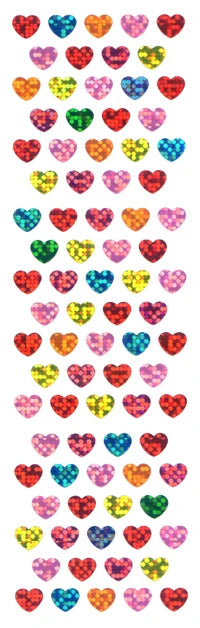 Sticker Fun Multi-coloured Heart Stickers