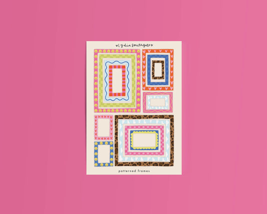 Lydia Southgate - Patterned Frames Sticker Sheet