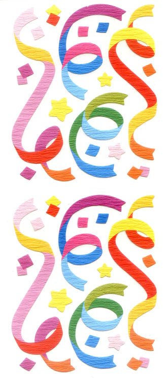 Sticker Fun Paper Confetti and Swirl Stickers