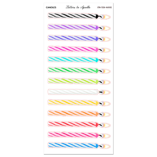 Letters to Apollo - Candles Sticker Sheet