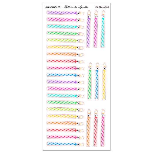 Letters to Apollo - Candles Sticker Sheet