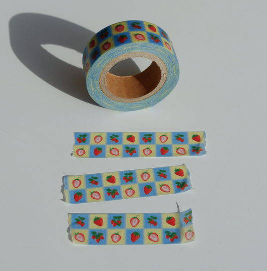 Fruit Fries Lab - Vintage Strawberry Washi Tape