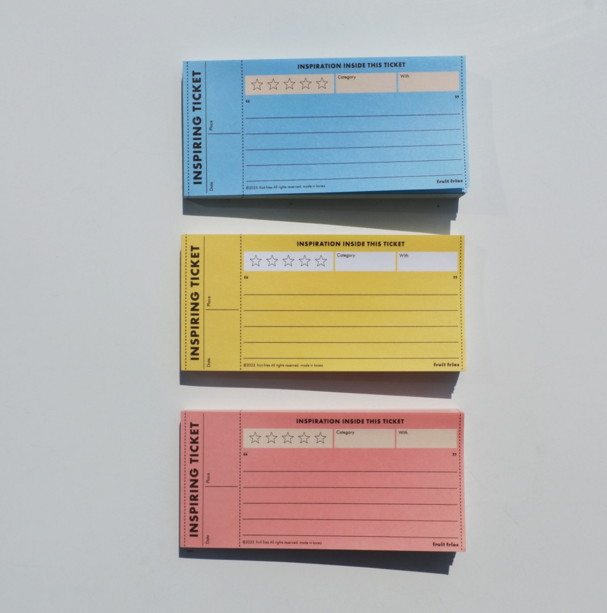 Fruit Fries Lab - Ticket Review Memo Pad