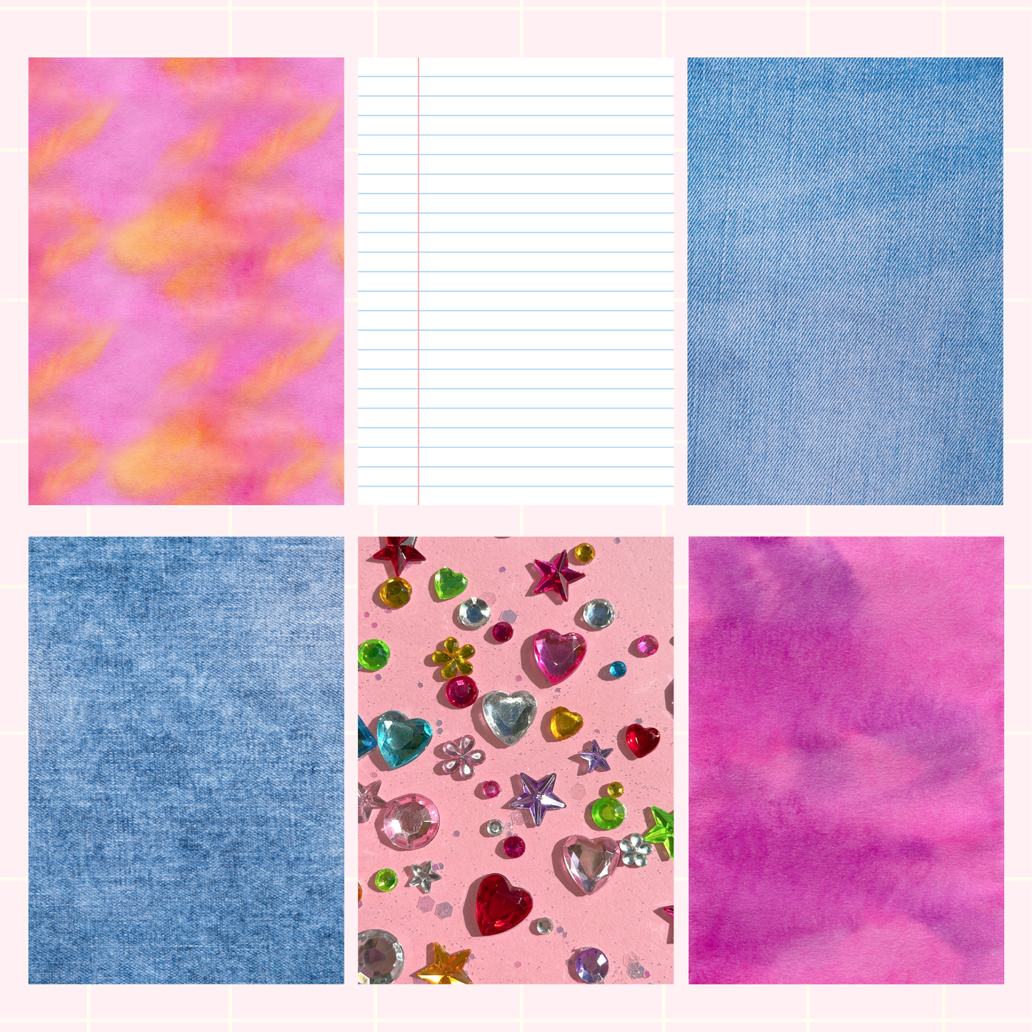 Y2K Sticky Back Journal Paper