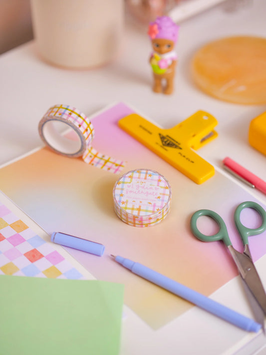 Coming Soon: Lydia Southgate - Starry Gingham Washi Tape