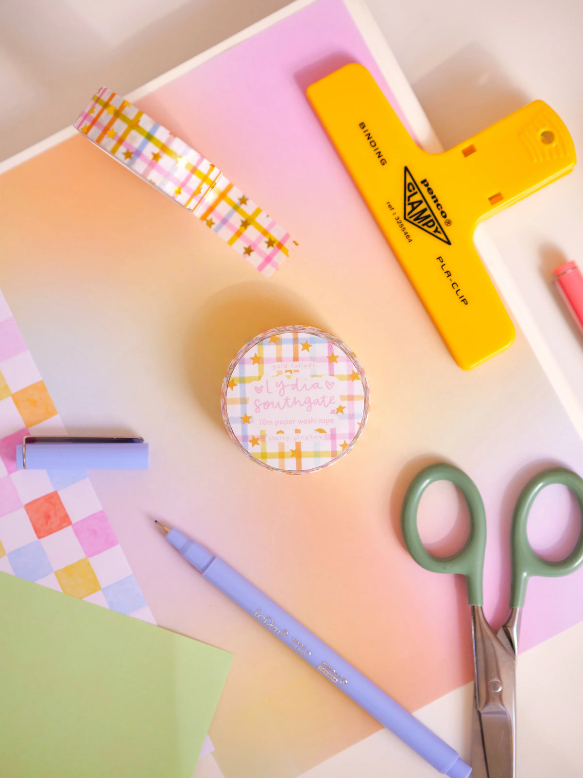 Coming Soon: Lydia Southgate - Starry Gingham Washi Tape