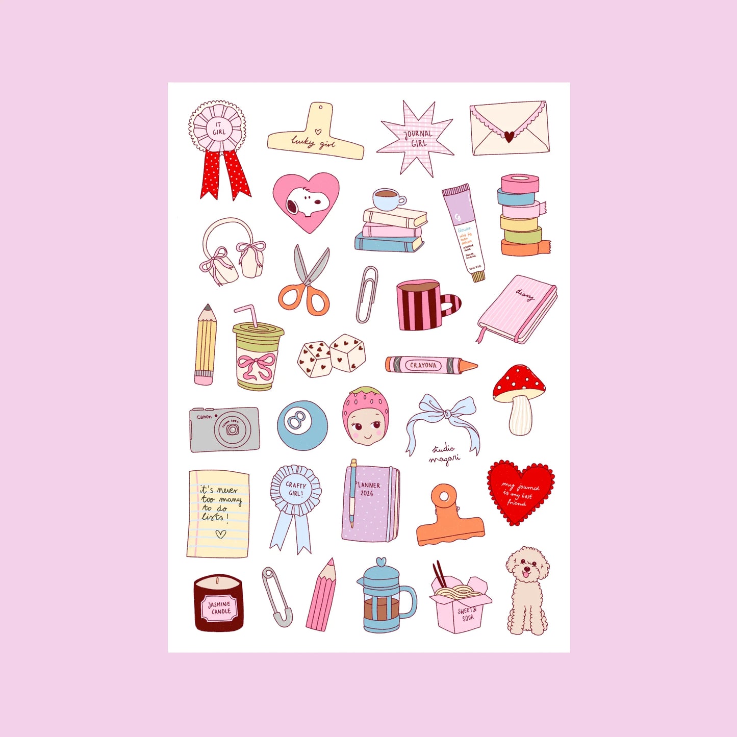 Studio Magari - Cool Girl Sticker Sheet