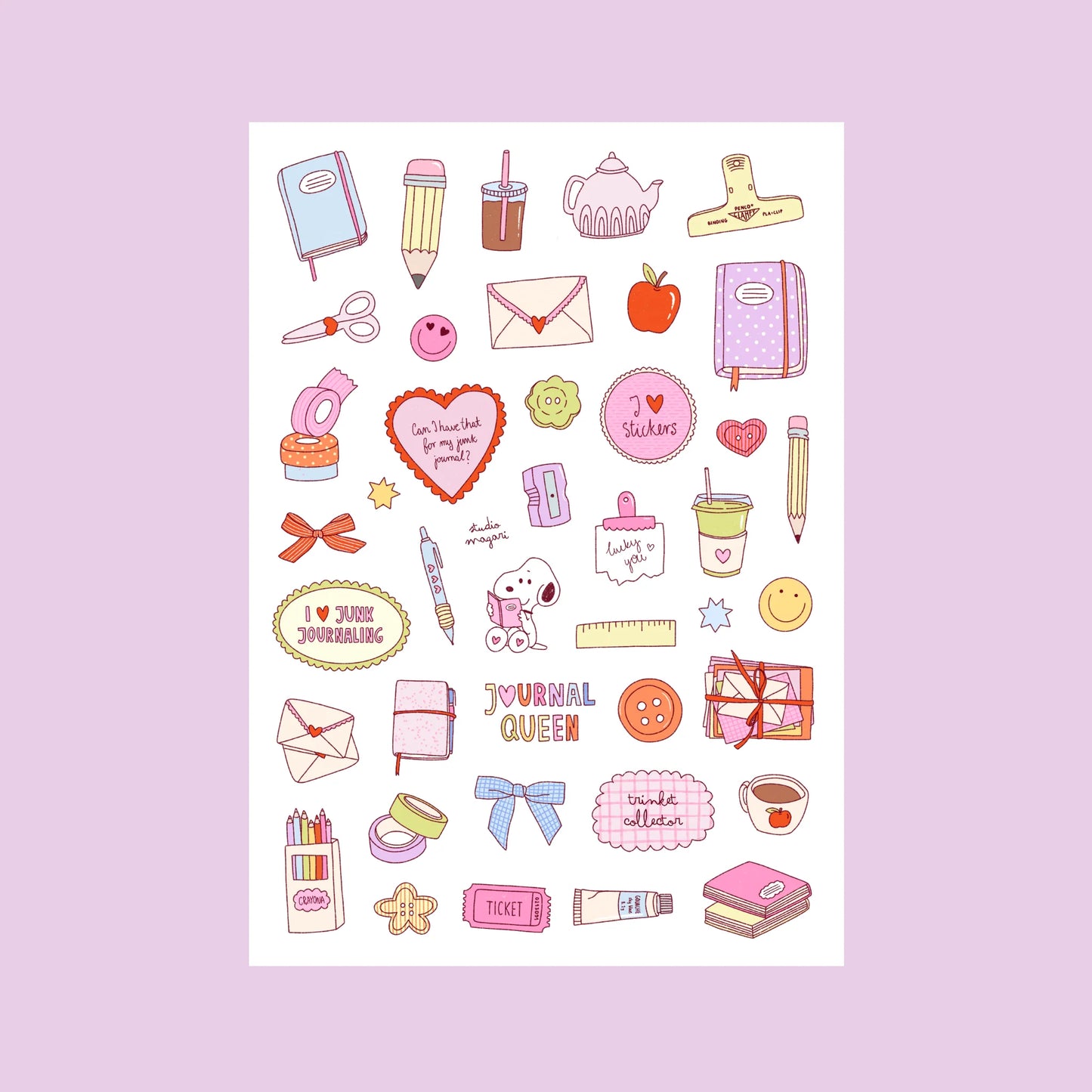Studio Magari - Journal Girl Club Sticker Sheet