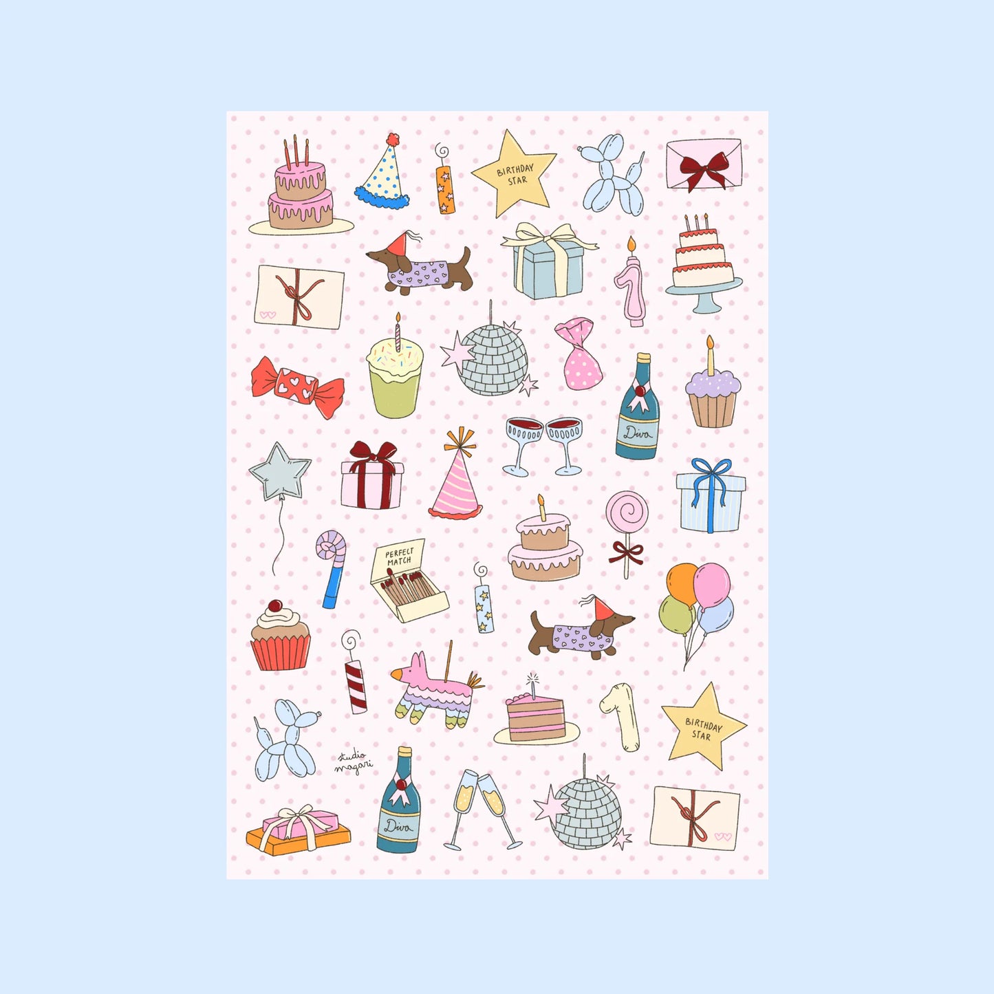Studio Magari - Birthday Party Sticker Sheet