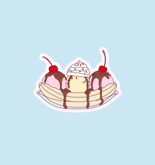 Studio Magari - Holographic Banana Split Sticker