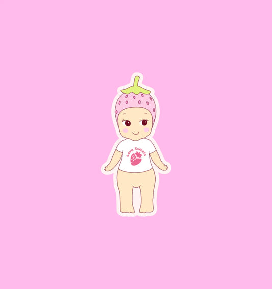 Studio Magari - Holographic Strawberry Baby Sticker