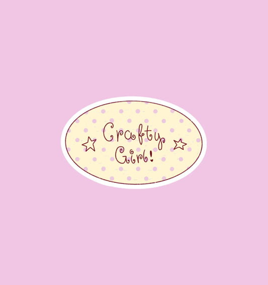 Studio Magari - Holographic Crafty Girl Sticker
