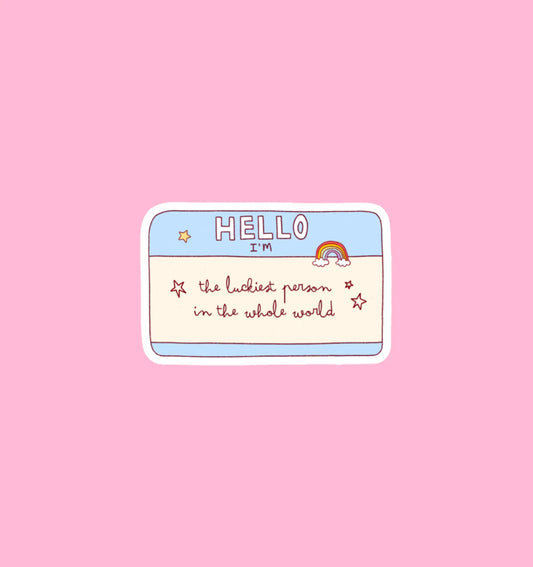 Studio Magari - Holographic Hello I Am Sticker