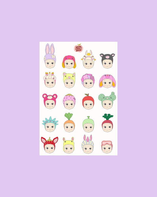 Nany Craft Shop - Baby A5 Sticker Sheet