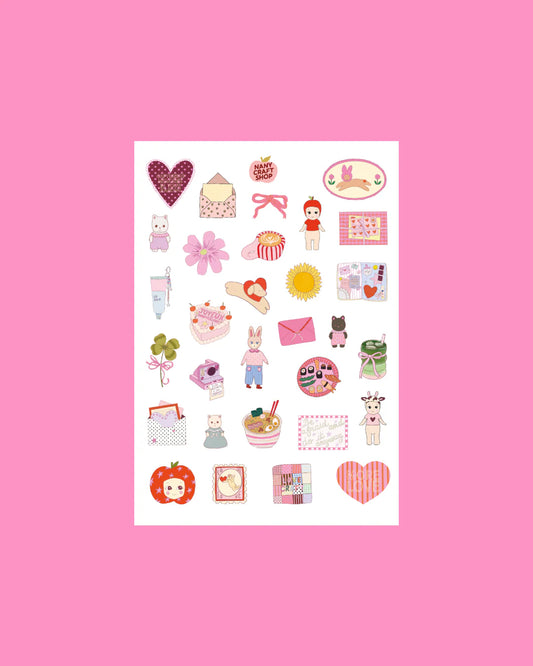 COMING SOON: Nany Craft Shop - Mini Favourites A5 Sticker Sheet