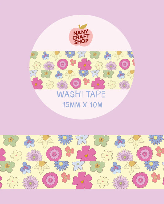 SHIPS IN MAY - Nany Craft Shop - Floral Washi Tape