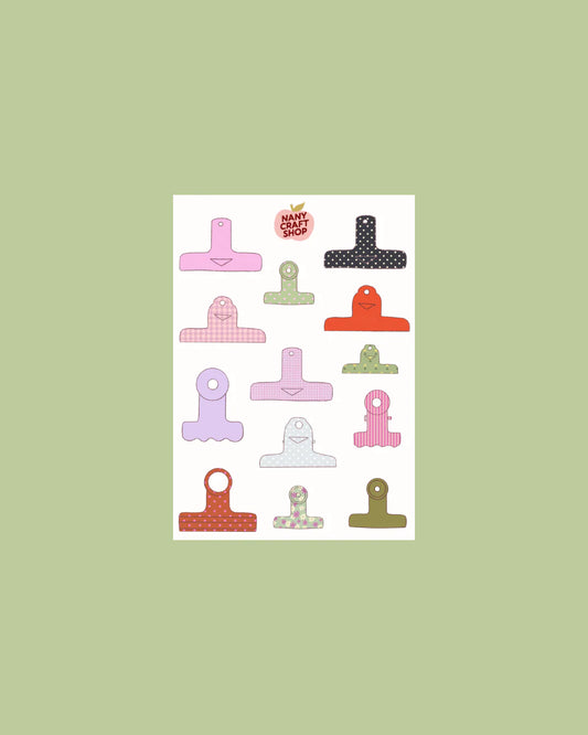 Nany Craft Shop - Clip A6 Sticker Sheet