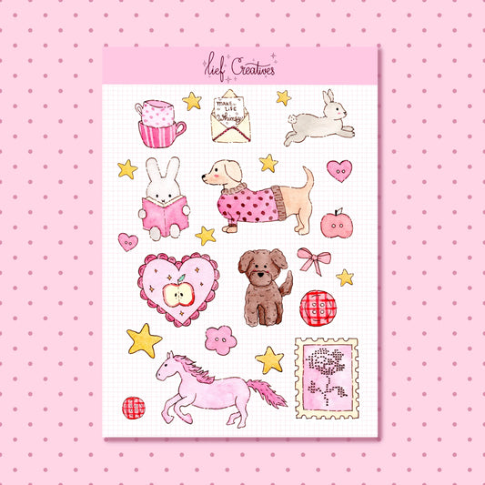 Coming Soon: Lief Creatives Whimsy Watercolor A6 Sticker Sheet