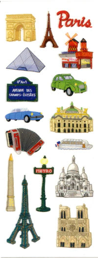 Sticker Fun Sparklies Paris Stickers