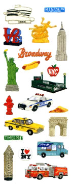 Sticker Fun Sparklies New York