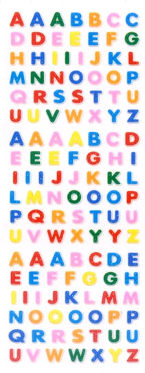 Sticker Fun Sparklies Alphabet