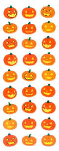 Sticker Fun Sparklies Jack-O-Lantern Stickers