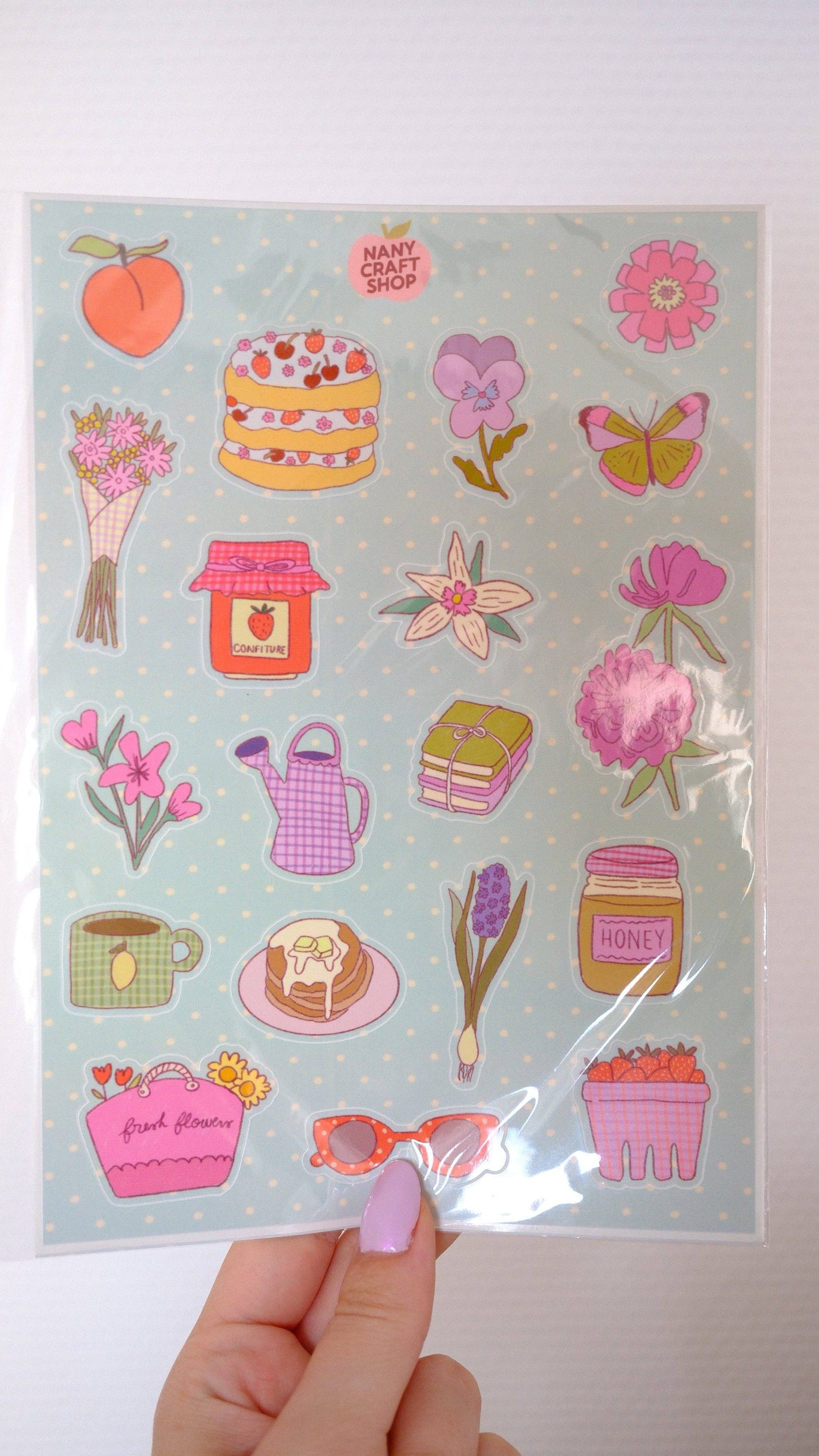 COMING SOON: Nany Craft Shop - A5 Picnic Sticker Sheet