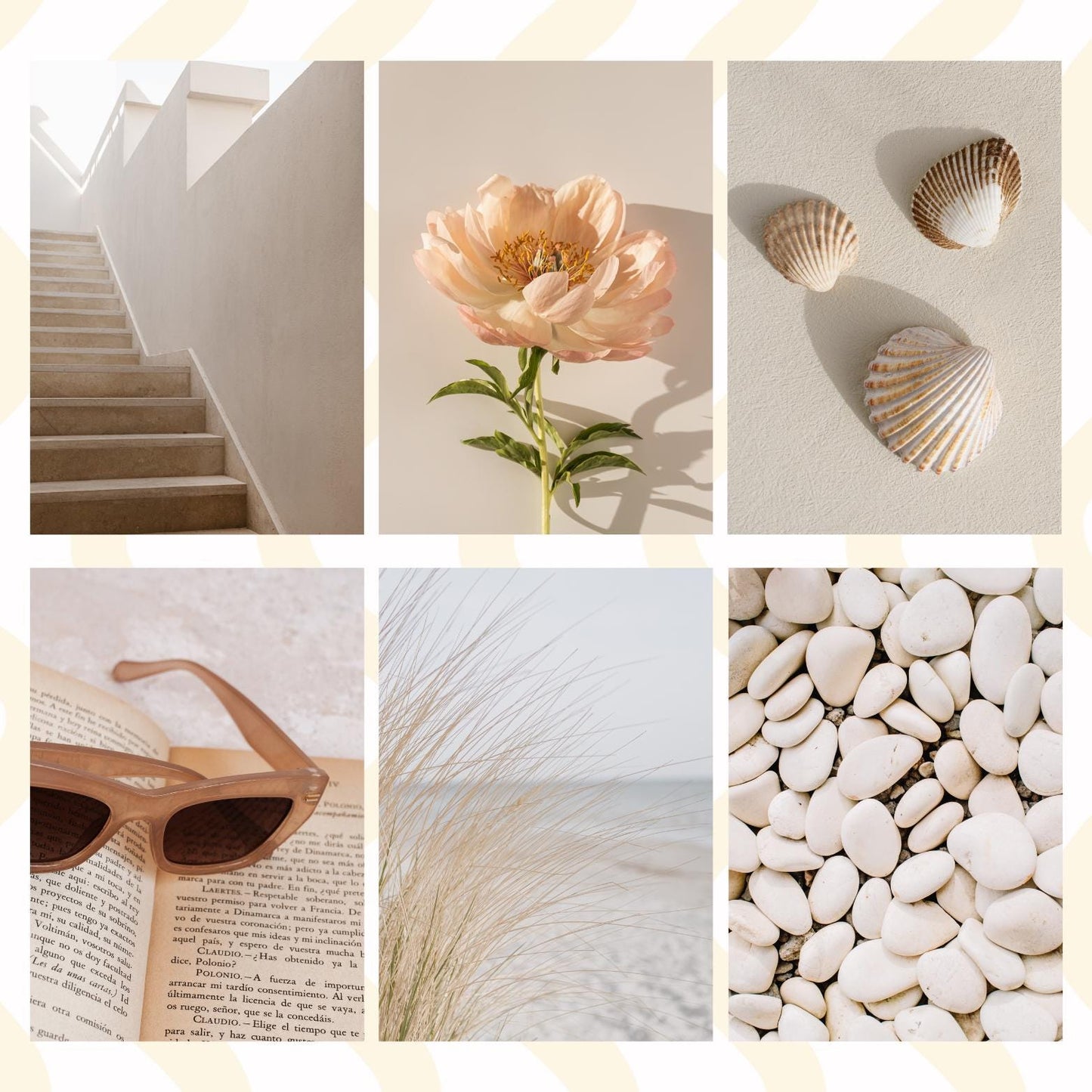 Neutral Beige Sticky Back Scrapbook Paper Pack