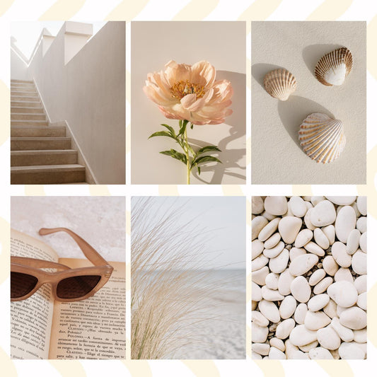 Neutral Beige Sticky Back Scrapbook Paper Pack