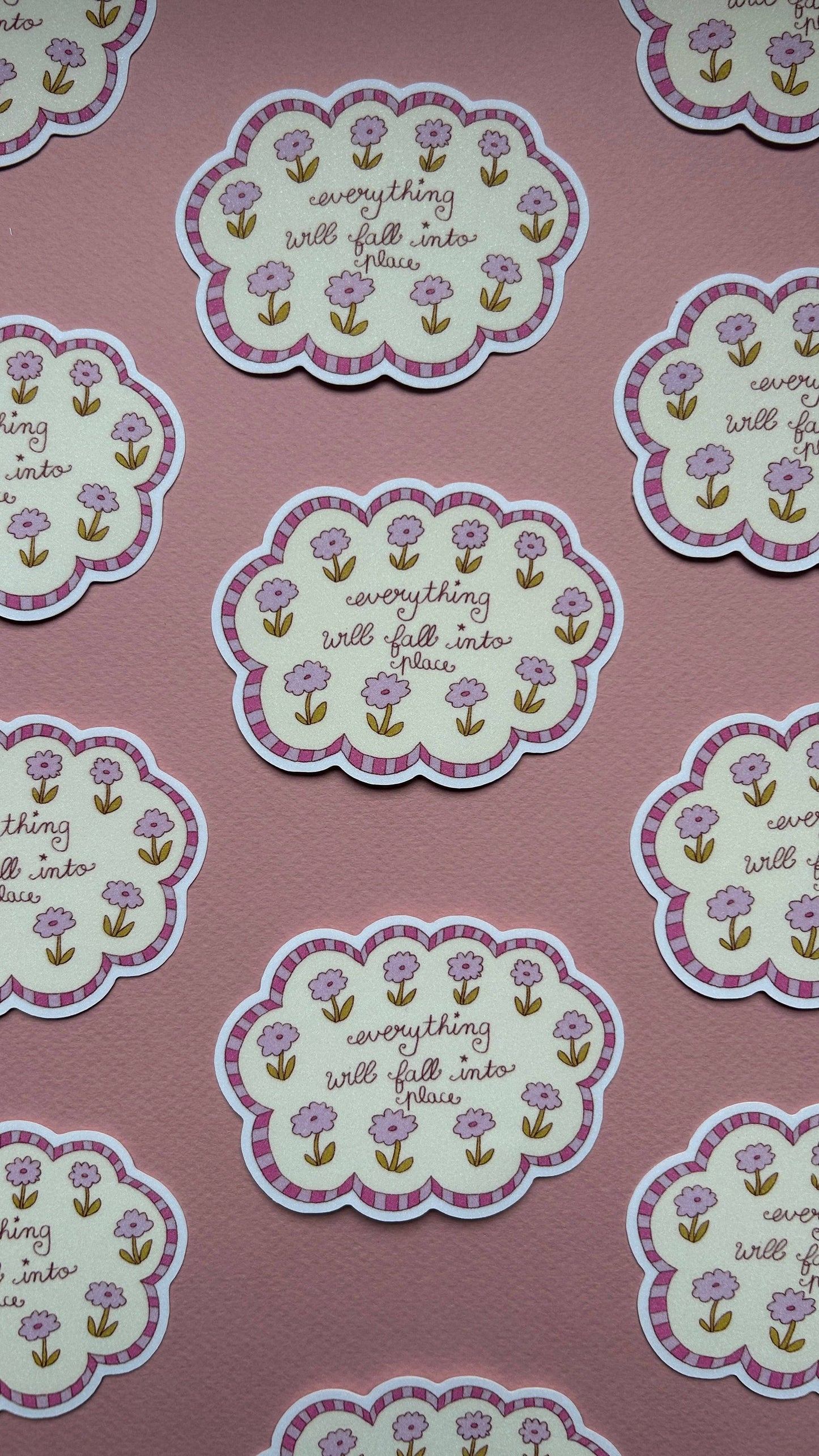 NanyCraftShop - Cloud Flowers XL Sticker