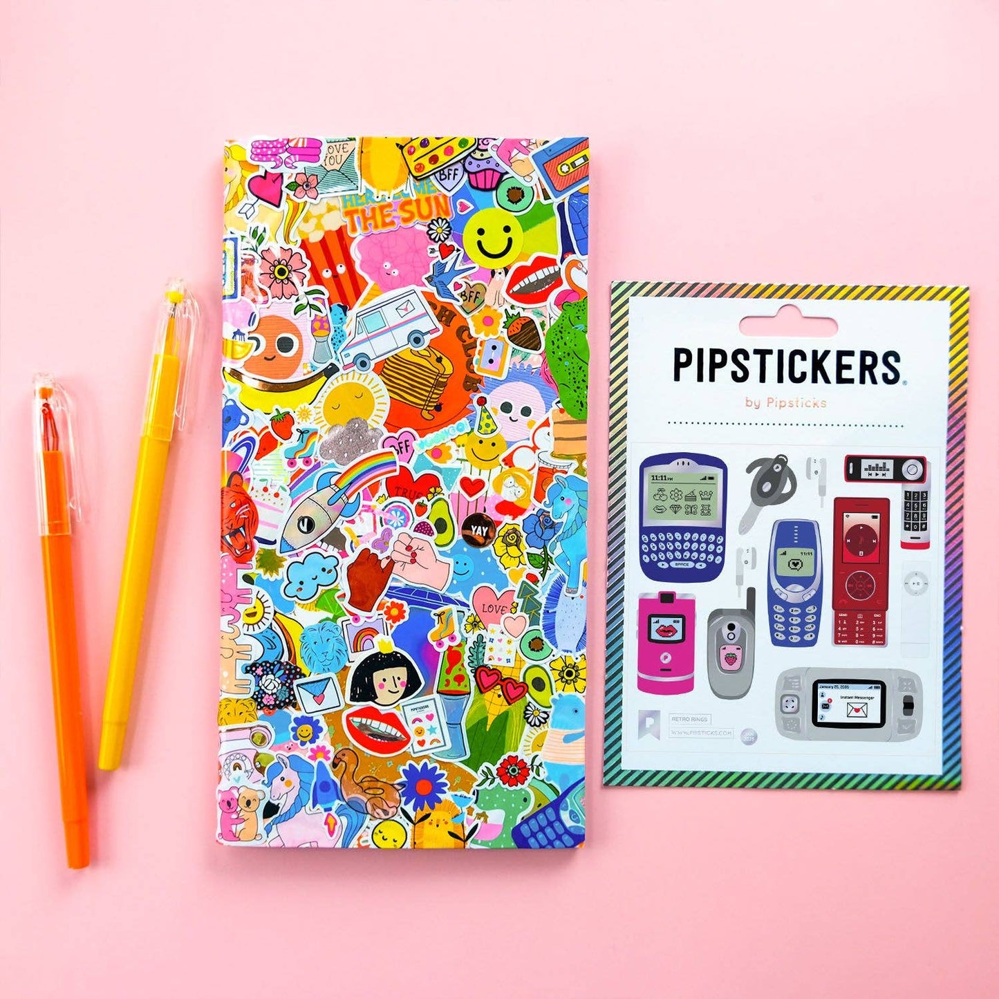 Pipsticks Retro Rings Sticker Sheet