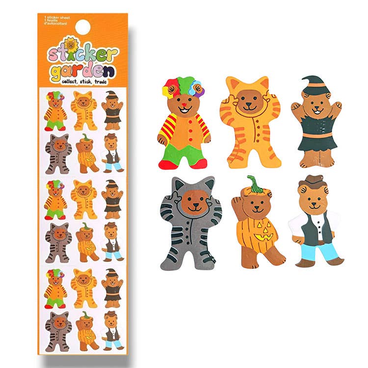 COMING SOON: Sticker Garden - Glossy Trick or Bear Halloween Sticker