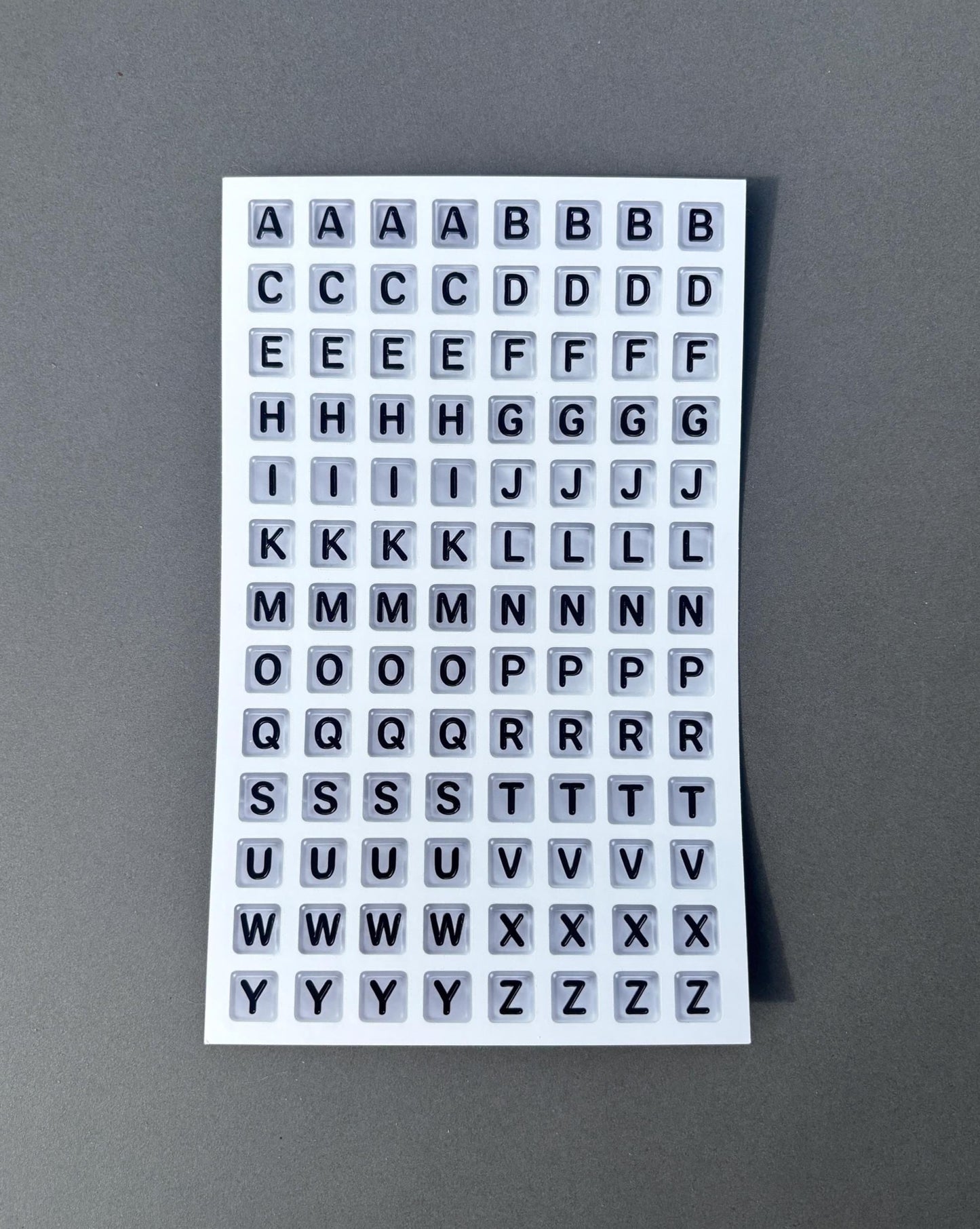Bead Letter Sticker Sheet