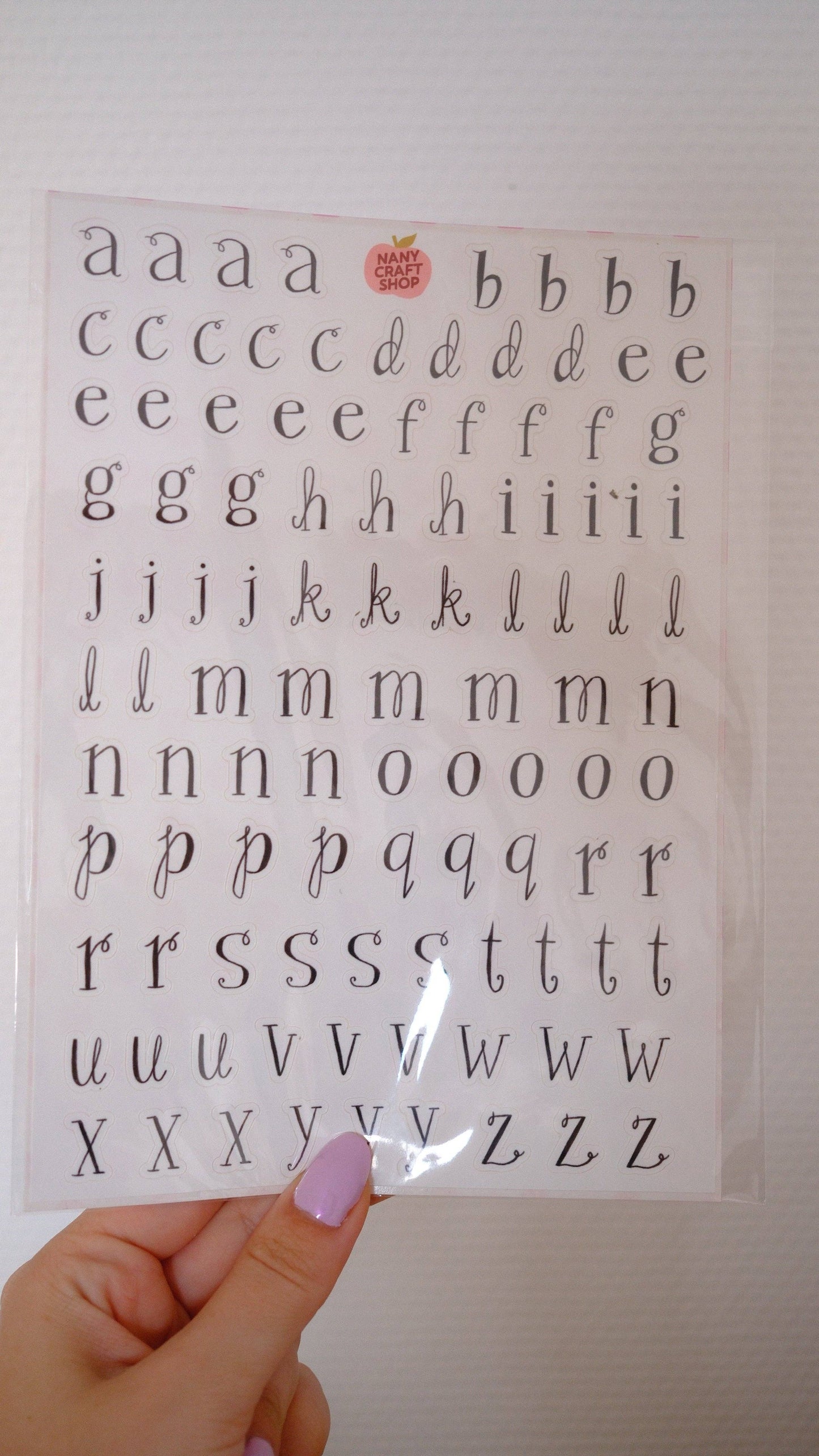 COMING SOON: Nany Craft Shop - A5 Whimsical Alphabet Sheet