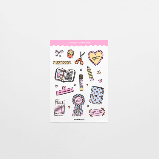 Tillie Rose Studio - Journal Girlie Sticker Sheet