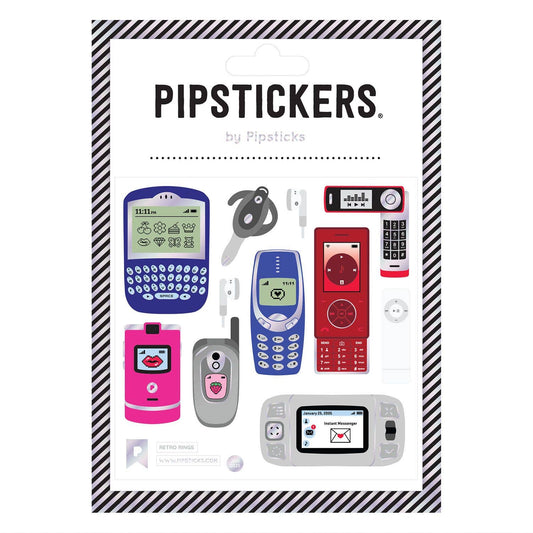 Pipsticks Retro Rings Sticker Sheet