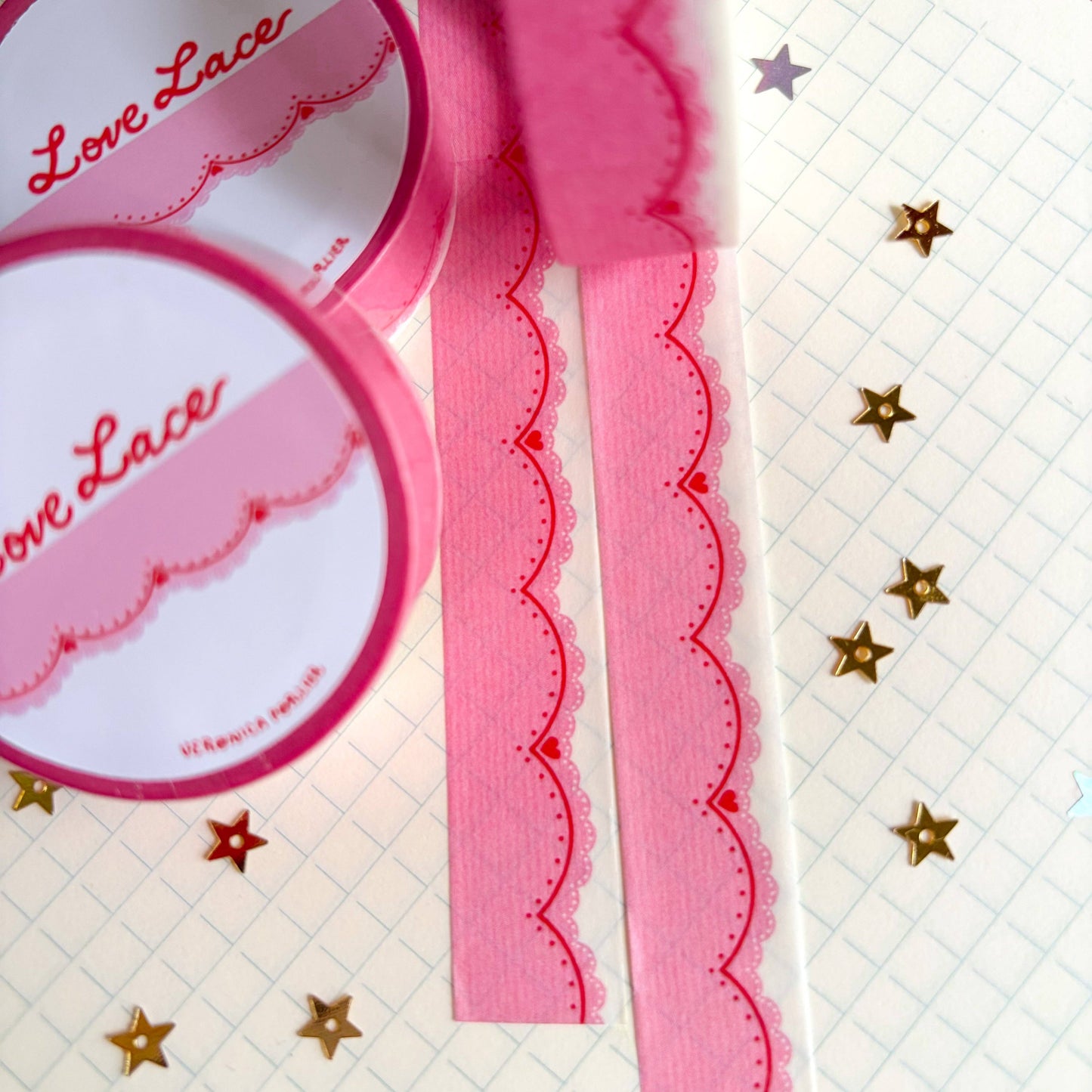 COMING SOON: Veronica Porlier Illustrations - Love Lace Washi Tape