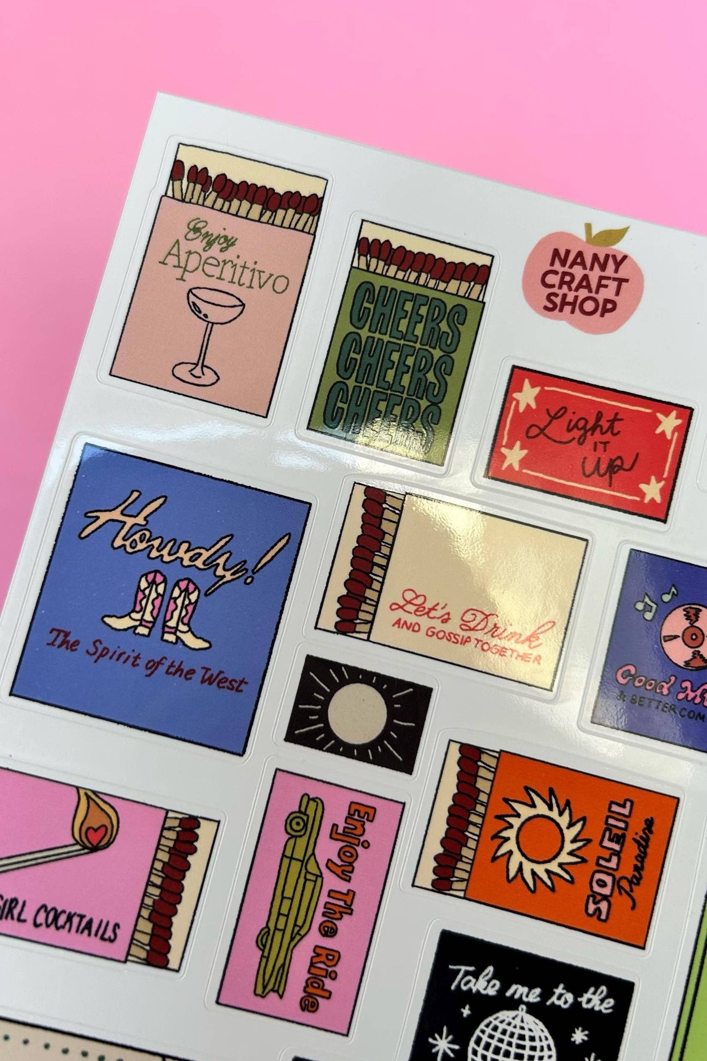 NanyCraftShop A5 Matchbox Sticker Sheet