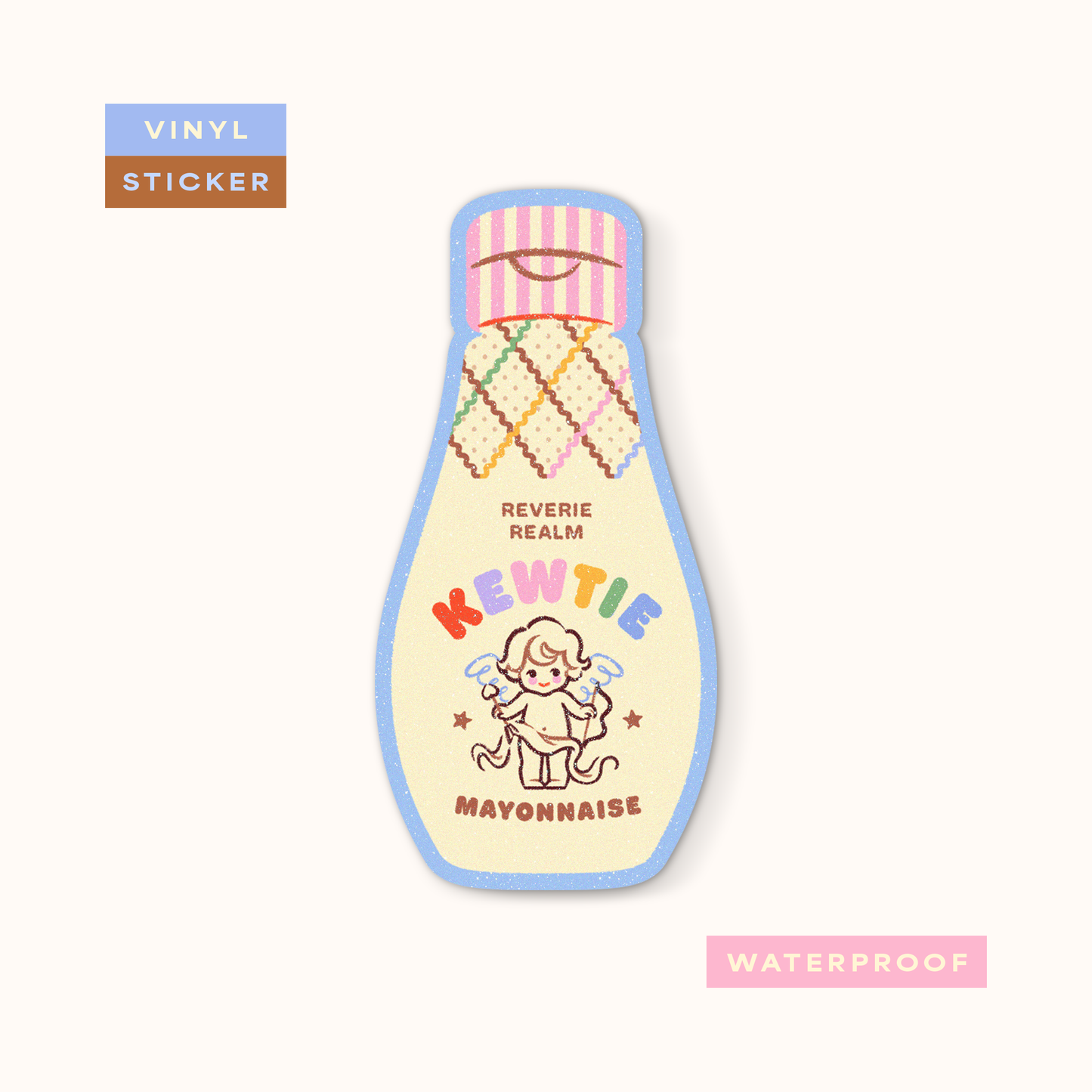 Coming Soon: Reverie Realm - Kewtie (Cutie) Mayo | Vinyl Waterproof Sticker