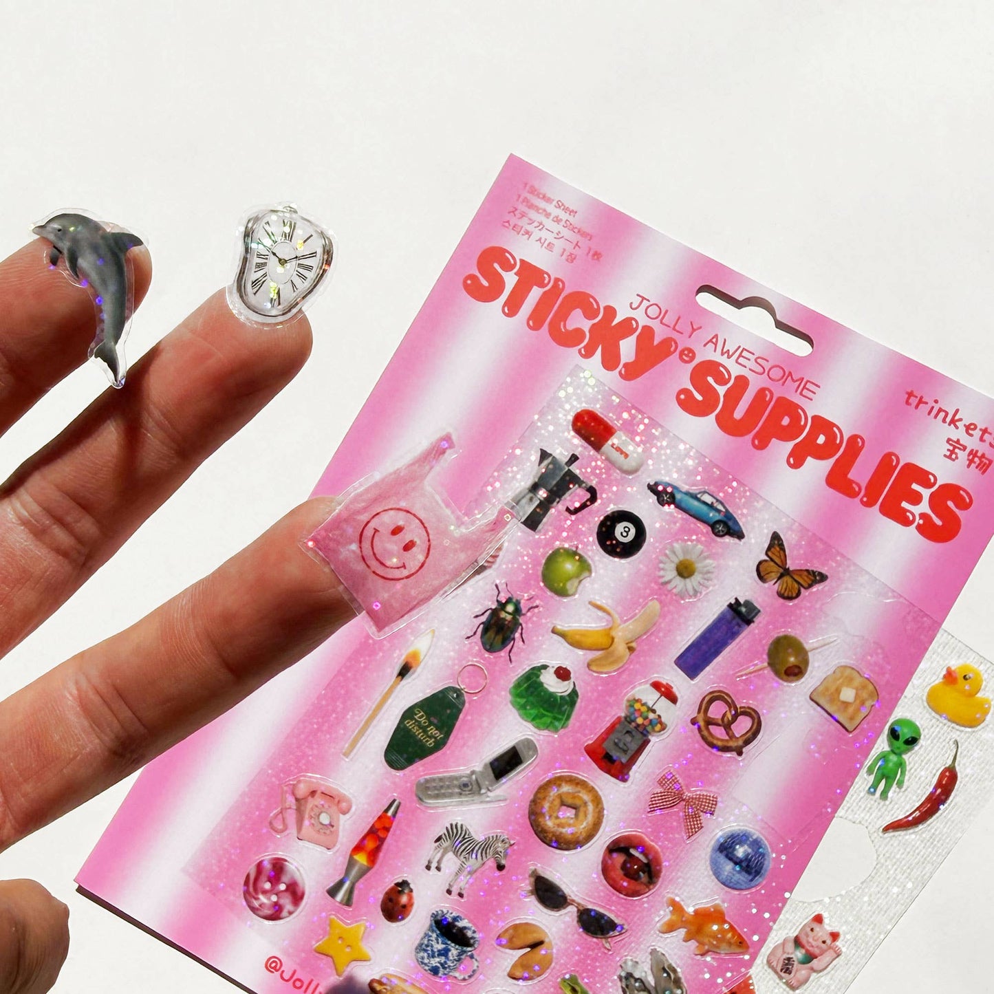 COMING SOON: Jolly Awesome - A5 Trinkets Holographic Sticker Sheet