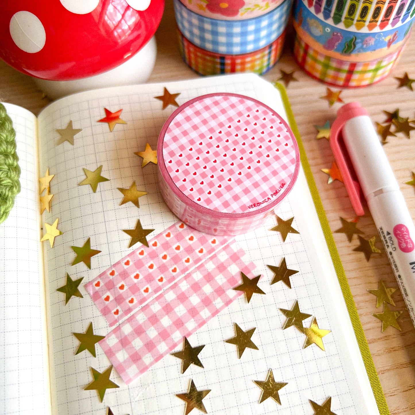 COMING SOON: Veronica Porlier Illustrations - Sweetheart Washi Tape