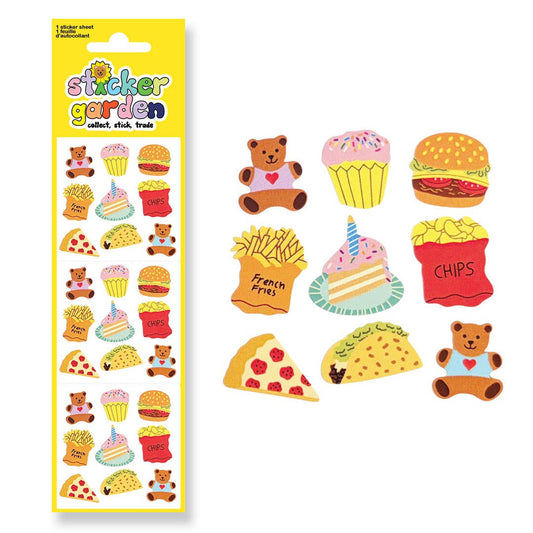 COMING SOON: Sticker Garden - Glossy Teddy Bear Picnic Stickers Retro Inspired