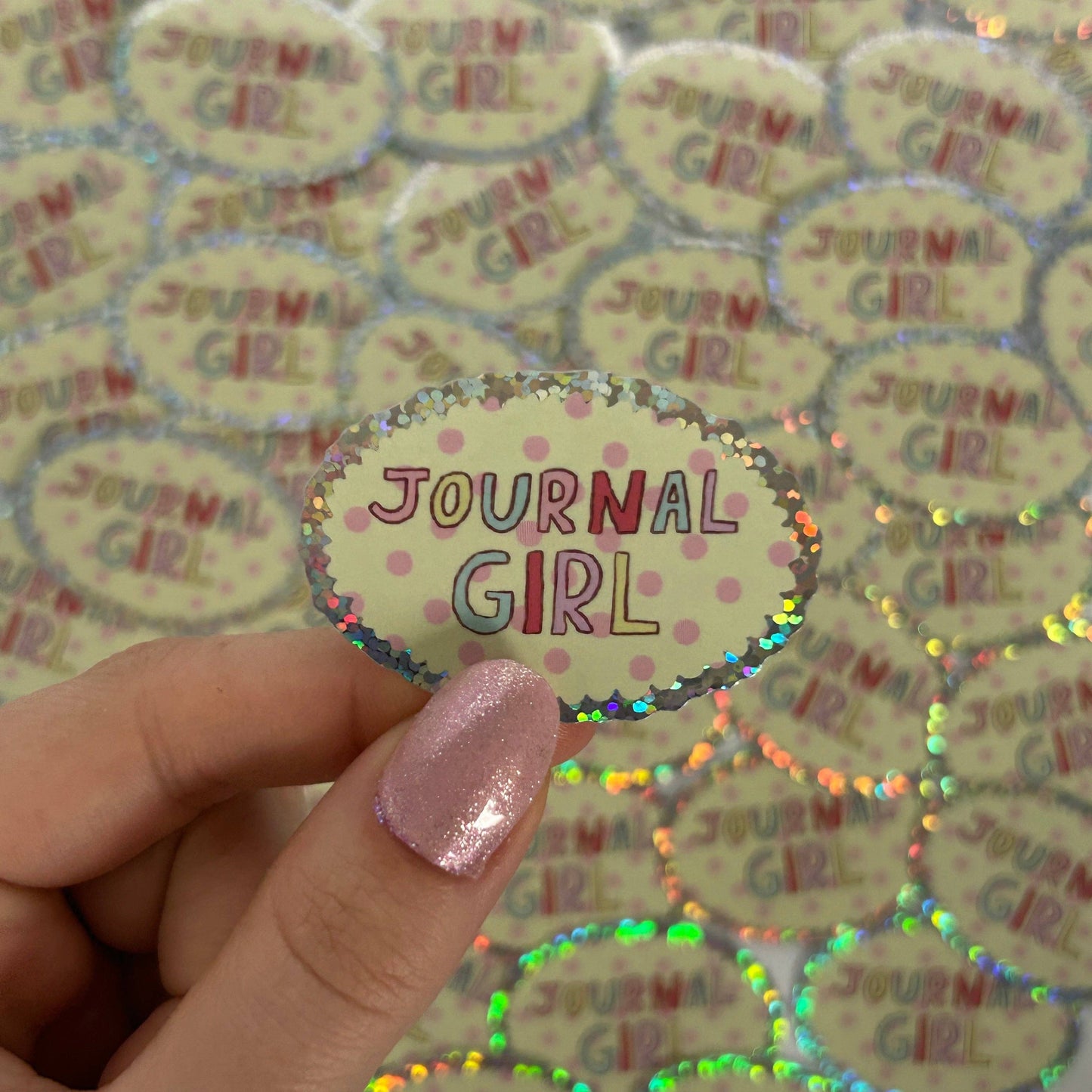 NanyCraftShop Journal Girl Sticker