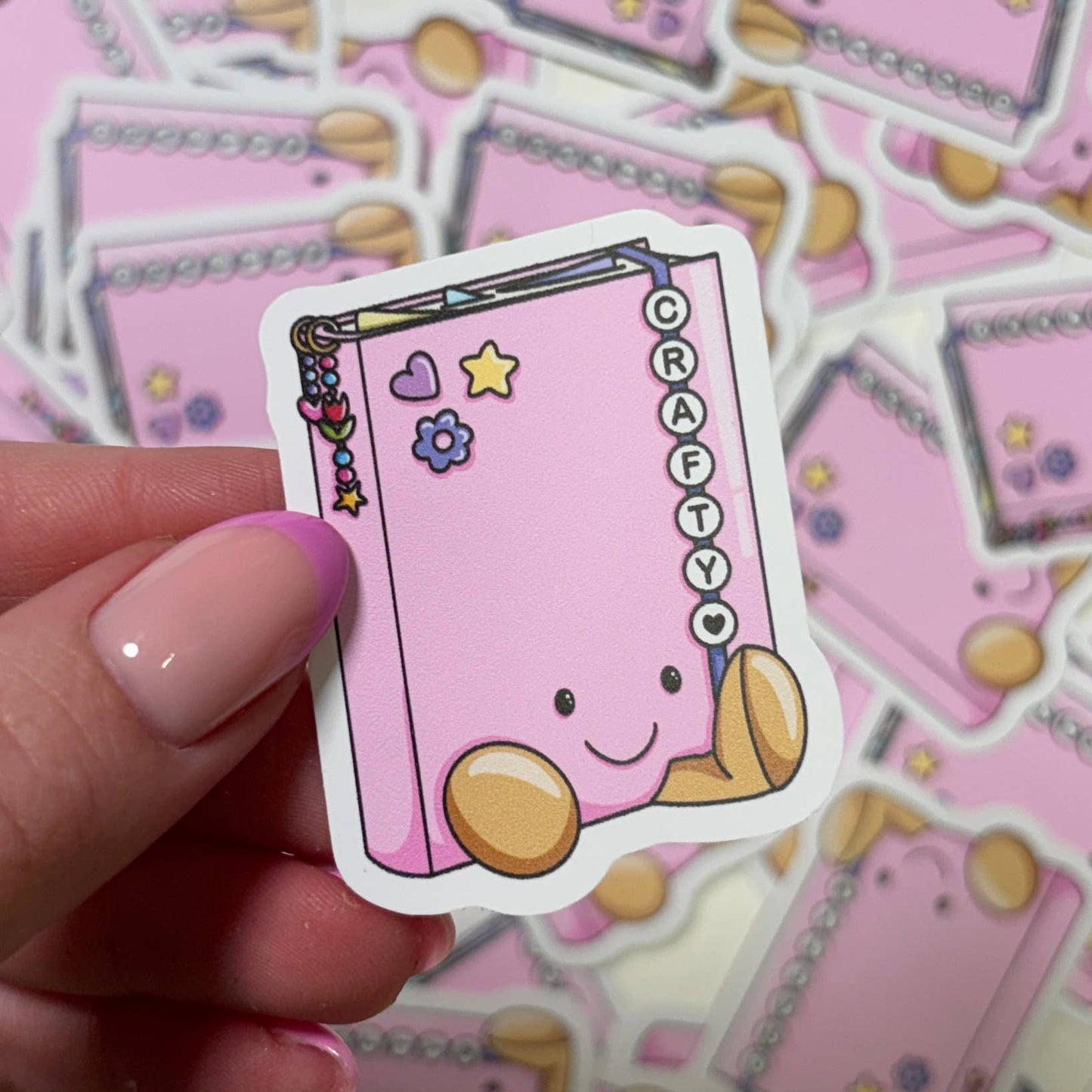 COMING SOON: Slinky Sketches - Crafty Notebook Die Cut Sticker