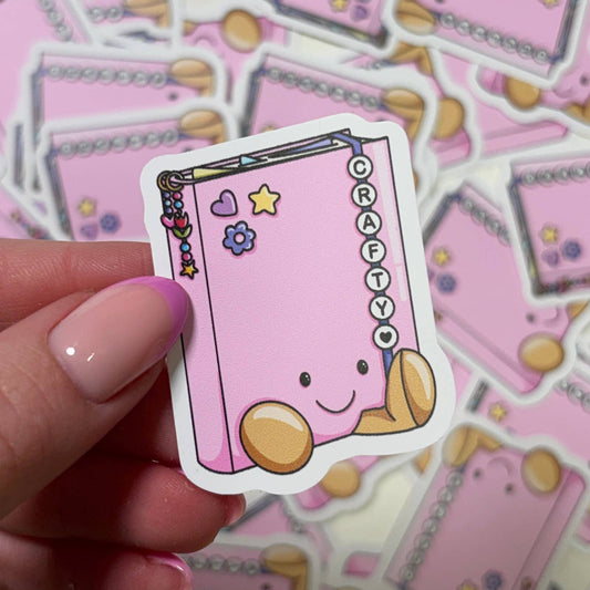 COMING SOON: Slinky Sketches - Crafty Notebook Die Cut Sticker